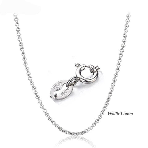.925 Sterling Silver (Genuine) Rolo Chain Windshow