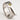 .925 Genuine Silver Cantilever Peridot Ring
