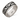 .925 Sterling Silver Oxidised Fishhook Band