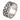 Genuine .925 Silver Geometric Motif Band