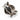 .925 Polished and Oxidised Overlapping Silver Band