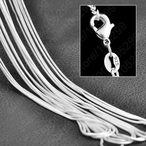 Sterling Silver Snake Chain Doteffil