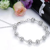 925 Sterling Silver Plated 8mm Hollow Ball Bracelet Doteffil