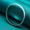 925 Sterling Silver Opening 8mm Smooth Bangle Doteffil