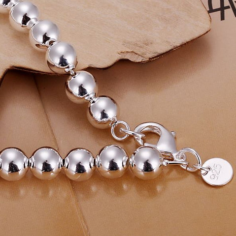 .925 Sterling Silver Ball Bracelet GINSTONELATE2