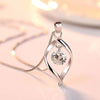 Sterling Silver CZ Pendant with 45cm Box Chain CAOSHI factory Store
