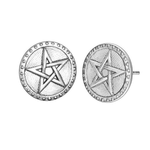 Pentagram Earrings Wholesale Silver Jewellery