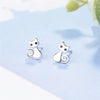 .925 Sterling Silver Cat Stud Earrings Patico Official Store