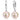 .925 Silver Earrings - Pearl Hoop Backs 12mm S925 Silver Store