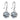 .925 Silver Earrings - Cubic Zirconia Drop Patico