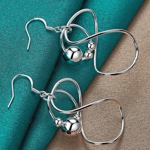 925 Sterling Silver Geometric Smooth Beads Doteffil