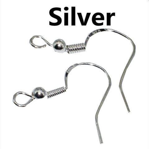 .925 Sterling Silver Earring Hooks with ball 925Silver Store