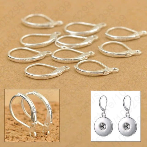 .925 Sterling Silver Lever-back Earring Hooks (50) 925Silver Store