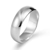 .925 Solid Sterling Silver Wedding Band - 6 mm