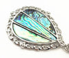 Teardrop Paua pendant with Silver Setting Wholesale Silver Jewellery