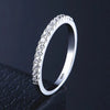 925 Sterling Silver Thin CZ Stackable Ring YANHUI