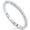 925 Sterling Silver Thin CZ Stackable Ring YANHUI