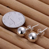 .925 Silver Earrings - Ball Studs TA