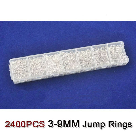 .925 Sterling Silver Jump Rings 3-9mm Box 2400pcs