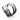 .925 Sterling Silver Bordered Lasso Ring