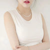 Flat High Quality Silver Necklace