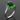 .925 Sterling Silver Faceted Green Glass Mexican Ring