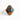 925 Sterling Silver and  Multicolour Oval Ring
