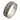 .925 Oxidised Silver Geometric Band