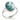 Oval Tree Agate .925 Silver Ring