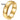 Gold Tungsten Wedding Ring - Width 6 mm