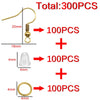 100/300pcs Hypoallergenic Earring Hook Kit with Jump Rings & Back stopper