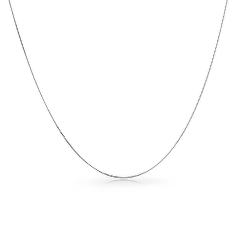 2.0mm Silver Refined Curb Chain Necklace