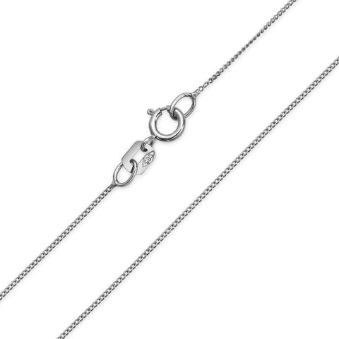2.0mm Silver Refined Curb Chain Necklace
