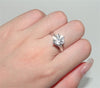 Silver Engagement Ring with Genuine 1 Carat AAA Cubic Zirconia AE