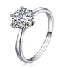 Silver Engagement Ring with Genuine 1 Carat AAA Cubic Zirconia AE