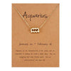 Gold Constellation Star Sign Pendant with chain