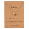 Gold Constellation Star Sign Pendant with chain