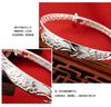 Fine Silver Dragon Blessing Cuff