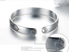 925 Sterling Silver Simple Bangle with Mueteng leaf flower