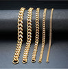 Gold Curb Cuban Bracelet - Width 11mm