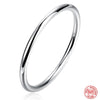 925 Sterling Silver Round Smooth Bangle