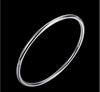 Sterling Silver Bangle - Plain Round (Golf) 3 mm