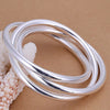 Sterling Silver Bangle - Triple Loops