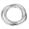 Sterling Silver Bangle - Triple Loops