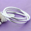 Sterling Silver Bangle - Triple Loops