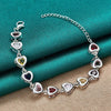 Heart inlaid With Multi-color AAA Zircon Bracelet Doteffil