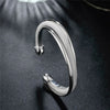 Silver Large Reticulated Bangle DOTEFFIL