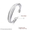 Silver Large Reticulated Bangle