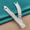 925 Sterling Silver Wide Wristband Bracelet