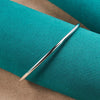 Plain Silver Bangle - Plain Round (Golf) 3 mm